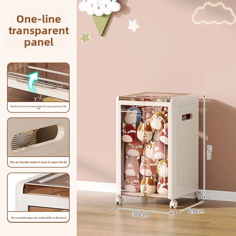 Toy storage box Large capacity children's toy storage cabinet Integrated folding household multi-functional large capacity Oasis Select 1st floor