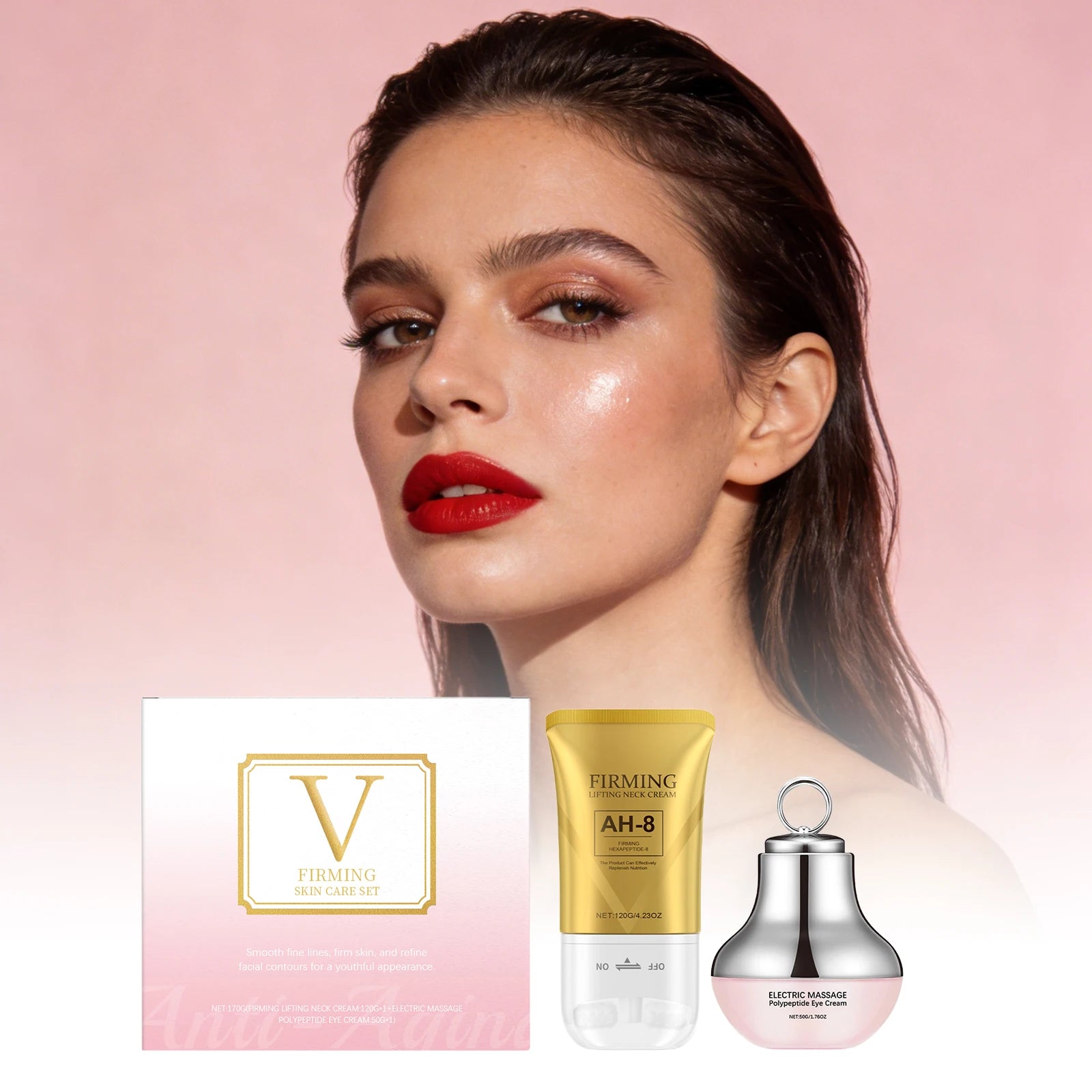 Face Firm Care Kit Tighten Eye Skin Improve Neck Firmness Relieve Skins Fatigue Brighten Tone Nourish Face Shaping Contour Kit Oasis Select