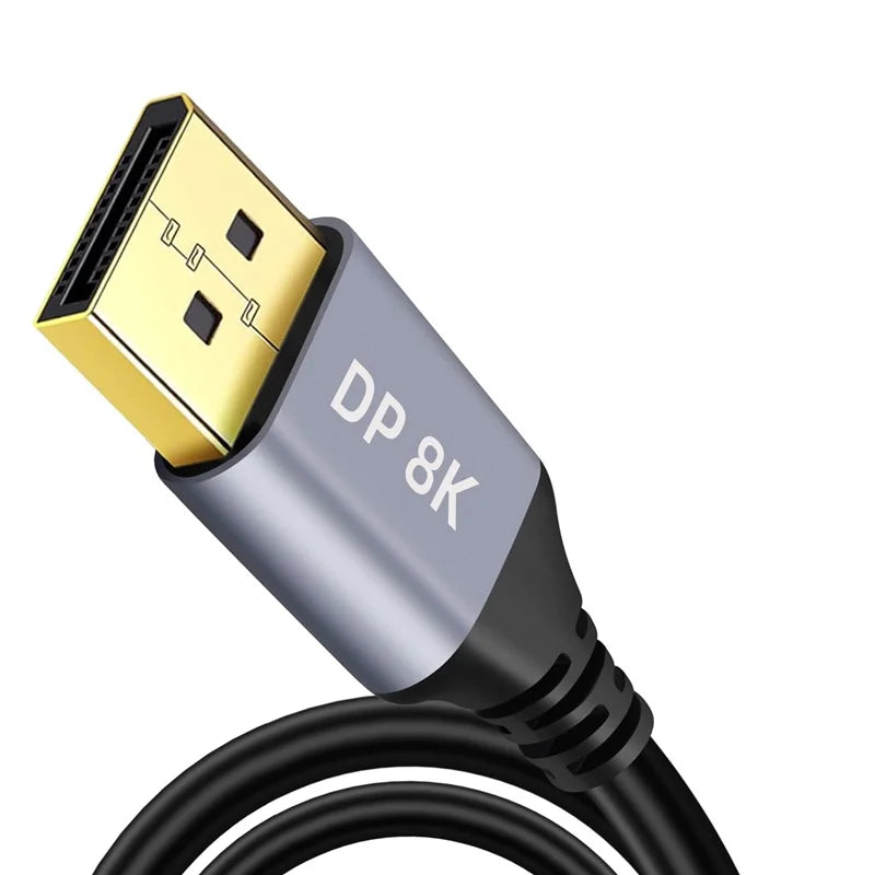  1m 2m 3m 8K DP DisplayPort Cable 8K@60Hz 4K@144Hz 32.4Gbps High Speed for Laptop PC Gaming Monitor Graphics Card Display Port Oasis Select