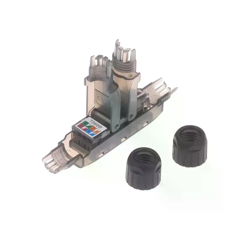 Tool-Less CAT5E Network Extension Connector Junction Box