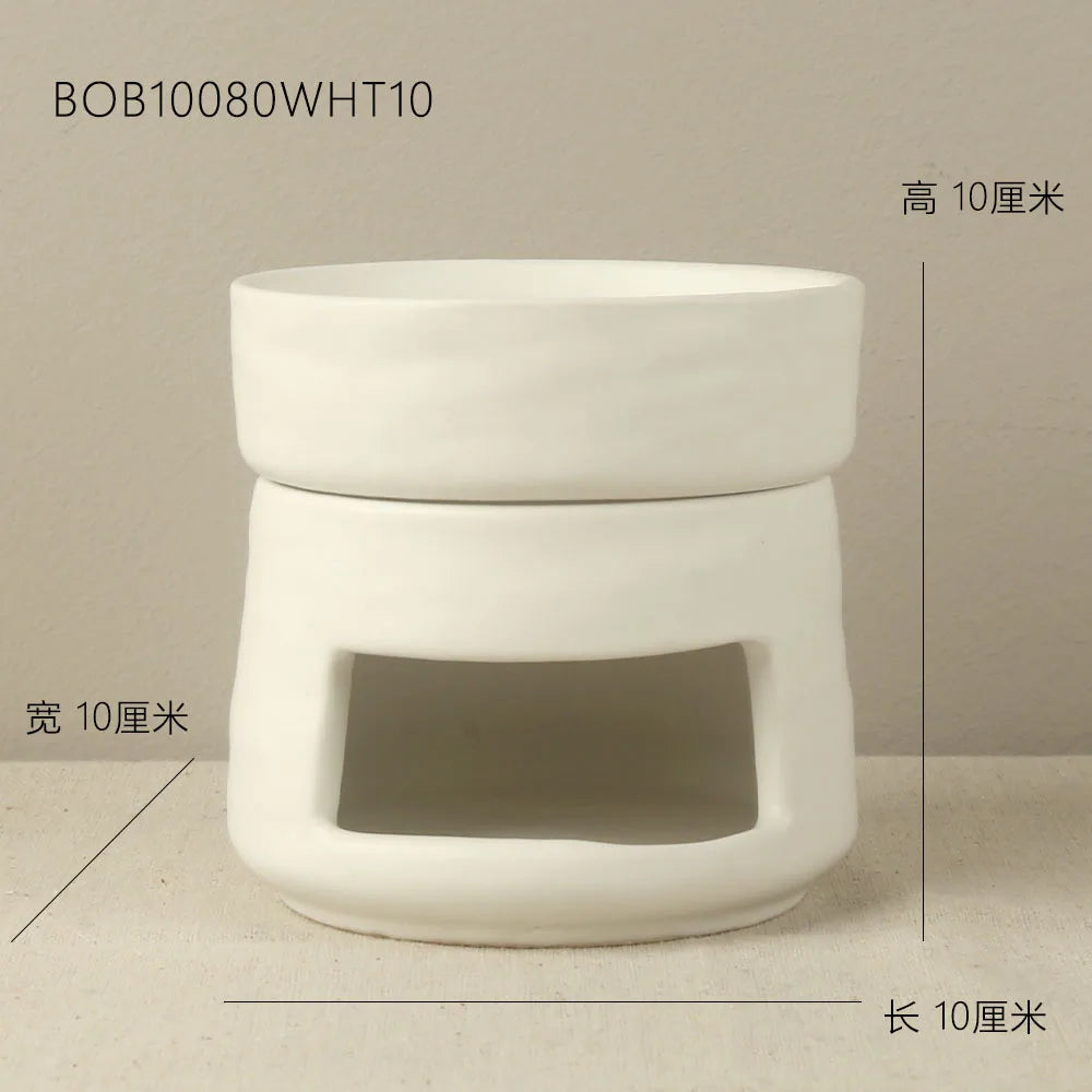Ceramic Aromatherapy Stove Modern Simple European Ceramic Aromatherapy Essential Oil Stove (does not support dry burning) Oasis Select YELLOW