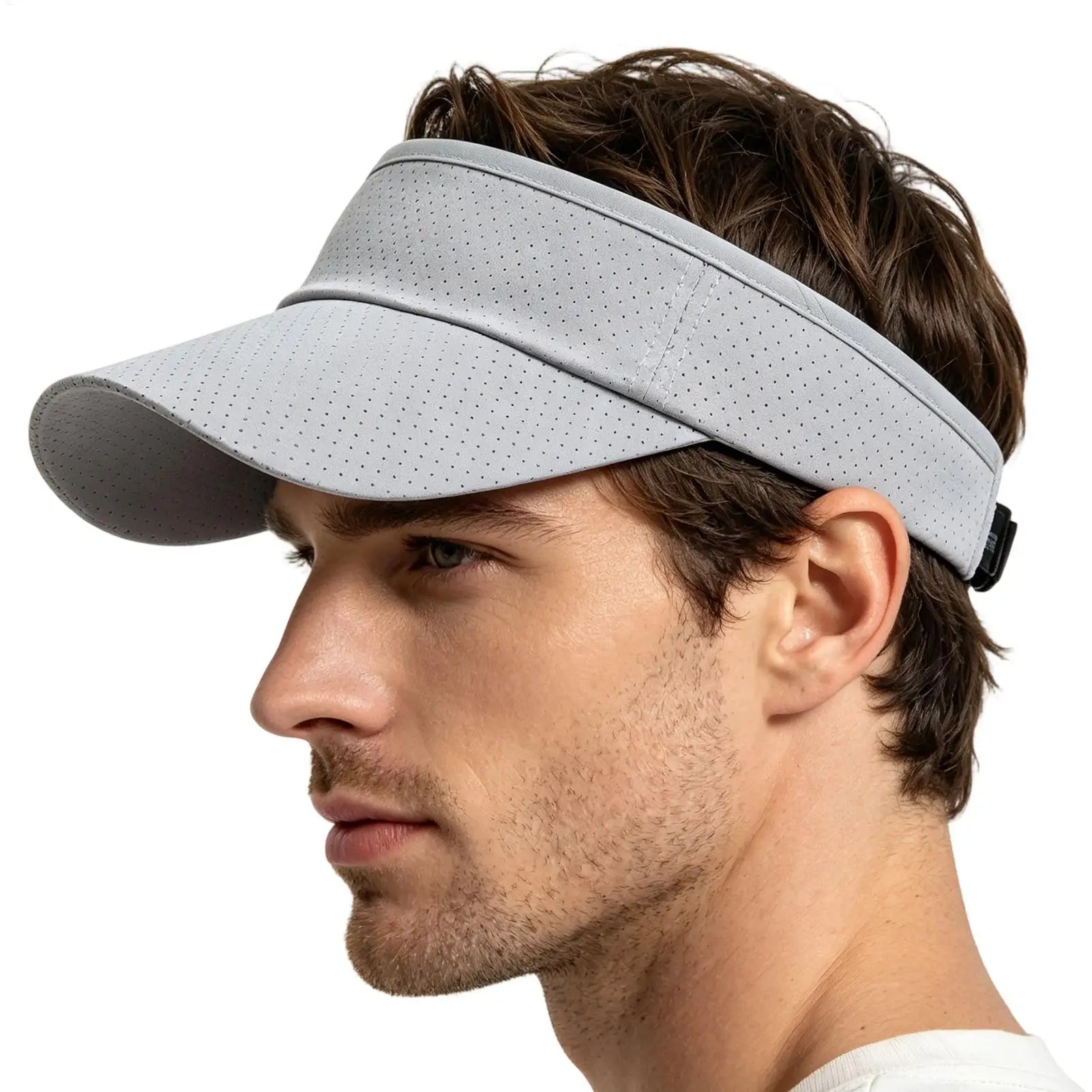 Sun Hats Men Women Cotton Adjustable Visor UV Protection Top Empty Solid Sport Tennis Golf Running Sunscreen Baseball Caps Oasis Select