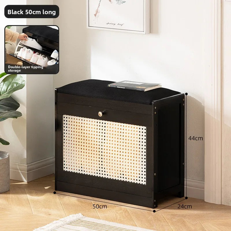 shoe change stool can be integrated into the stool, and the long stool at the door enters the home Oasis Select 50 long black
