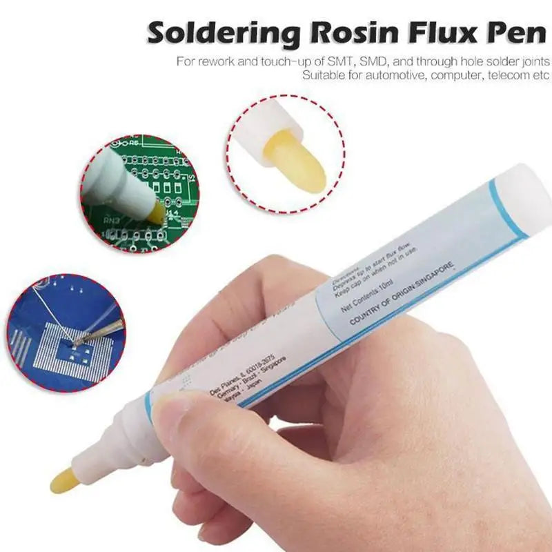 1/2/3pcs Soldering Flux Pen Low Solids No Clean For Solder Solar Cell Process Tool Oasis Select