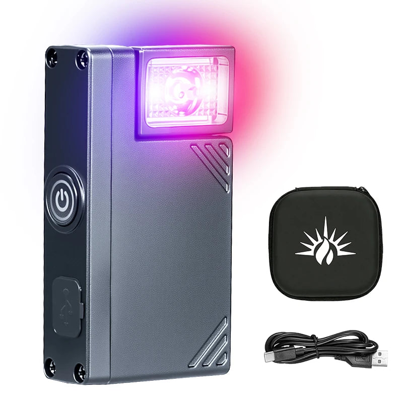 Powerful Mini COB LED Keychain Flashlight USB C Rechargeable Hanging Work Light Waterproof Keyring Camping Walking Pocket Lamp Oasis Select 1PC-Bag Fixed Focus