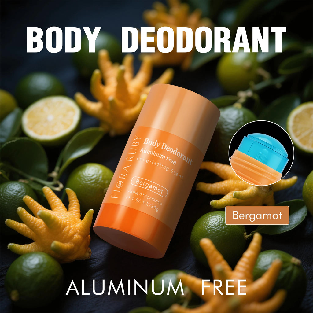 Flora Deodorant Stick aluminum free 30g/1.06oz plant extration long lasting scent super fresh all day ,easy to carry and use Oasis Select Bergamot