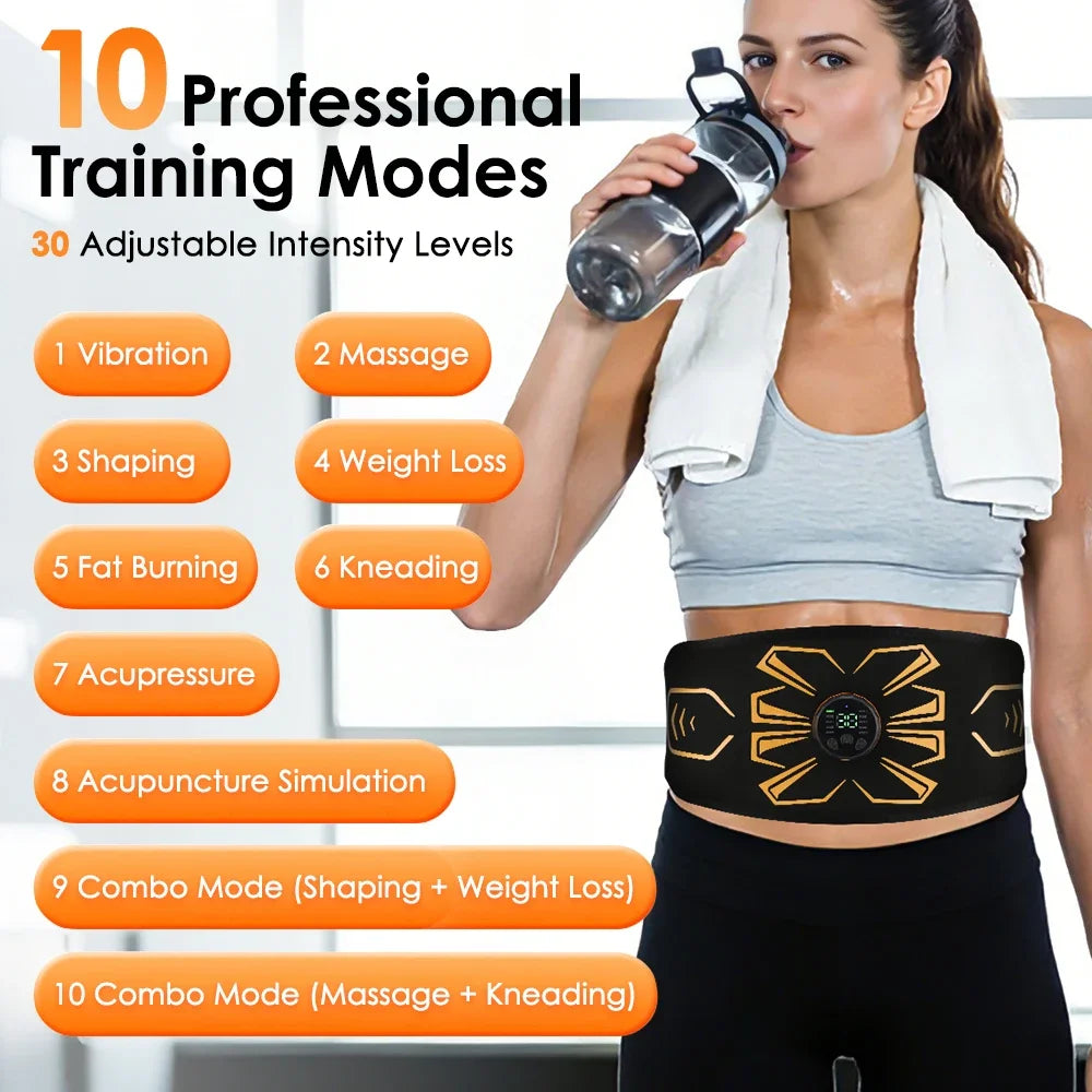 Hailicare EMS Abdominal Toning Belt – 10 Modes & 30 Levels