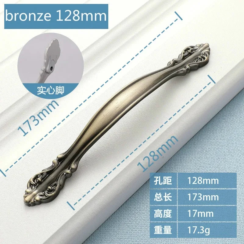 Cabinet Handles Simple Desk Drawer Pulls Cabinet Door Handles Drawer Handles Furniture Hardware Kitchen Accessories Oasis Select bronze 128mm