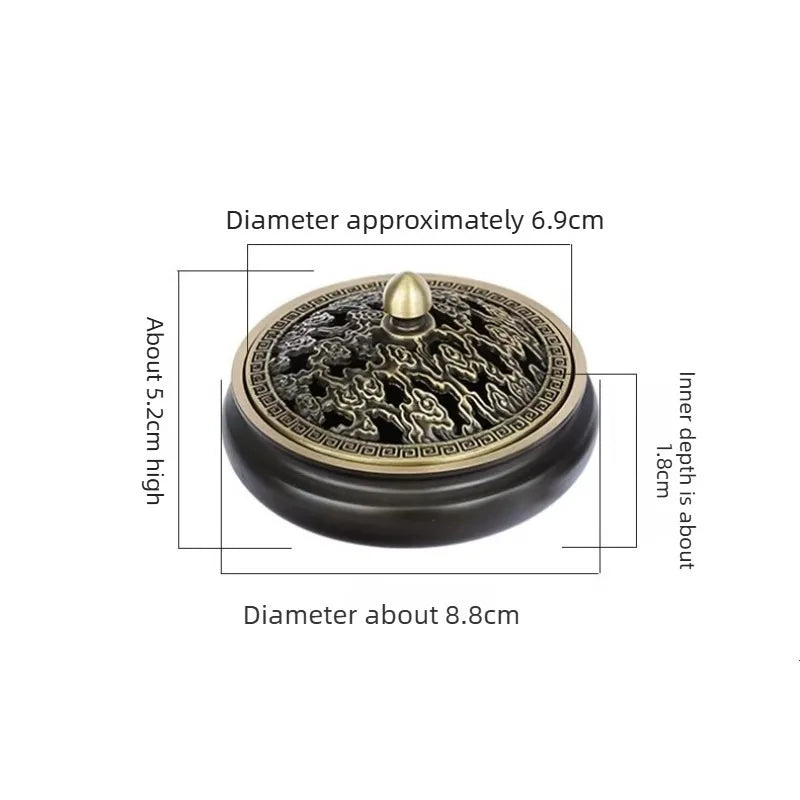 Incense Burners for Home Use Indoor Tea Ceremony Niche High-end Brass Suitable for Burning Incense and Decorating Homes Oasis Select