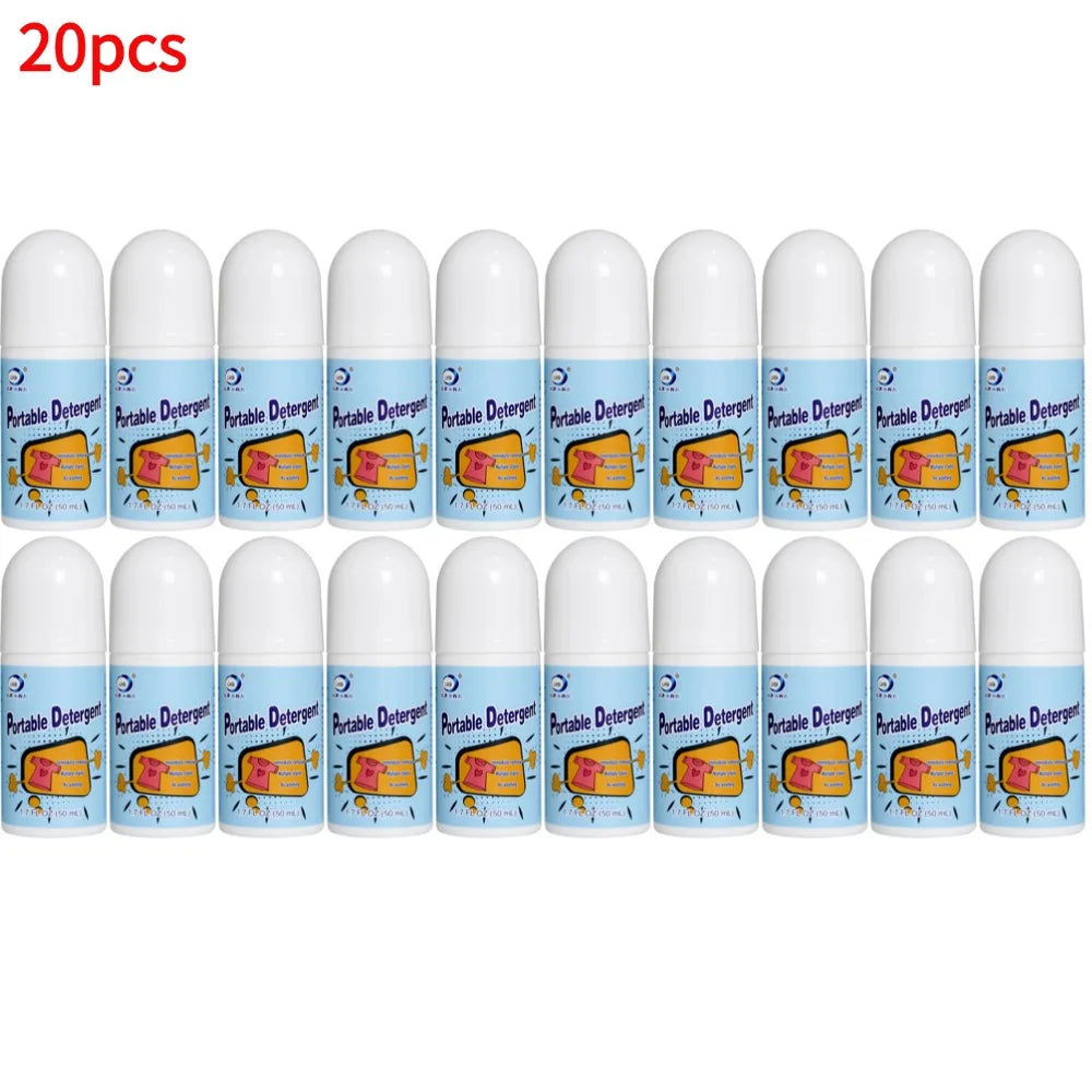 Clothes Stain Removal Rolling Ball Portable Stain Cleaning Detergent Decontamination Pen Powerful Dust Cleaner Remover Oasis Select 20pcs