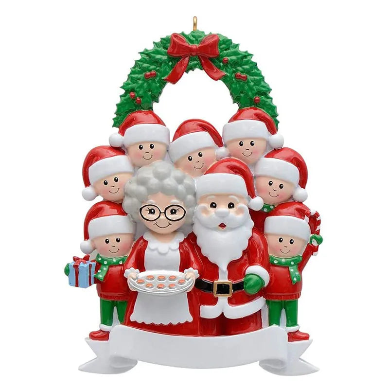 Personalized Family Christmas Tree Ornament – Santa Pendant Christmas Tree Ornament Oasis Select G