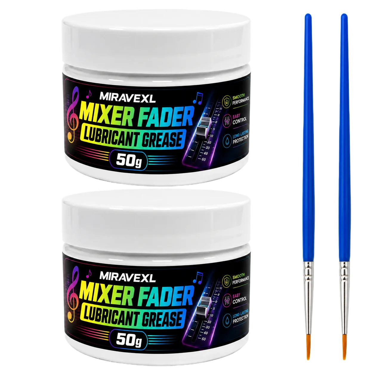MIRAVEXL Mixer Fader Lubricant Grease 50g Professional Audio Console Fader MaintenanceSmooth Control With Precision Brush Kit Oasis Select 2 Cans -2 Items