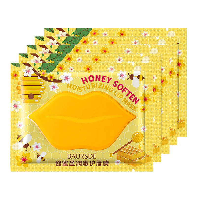 Collagen Nourishing Lip Mask – Hydrating Fruit Essence Patch Lip Mask Patch Oasis Select Honey 5pcs