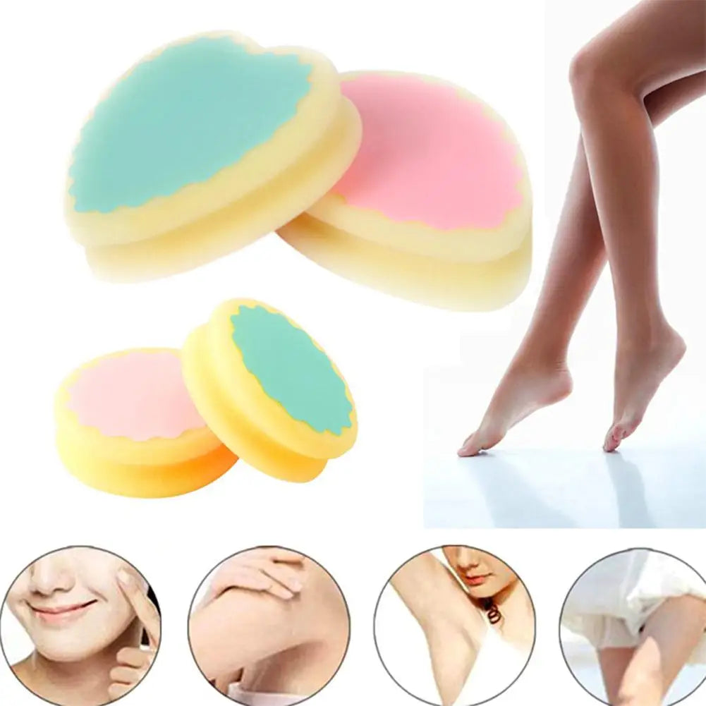 3 Pack Depilation Pads Magic Painless Sponge Hair Removal Depilation Sponge Pad Effective Epilator Facial Body Hair Remover Tool Oasis Select