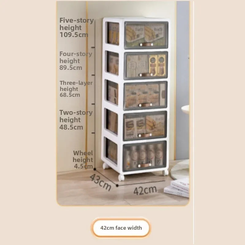 Multi-functional trolley household rack multi-layer removable desk drawer storage cabinet Oasis Select