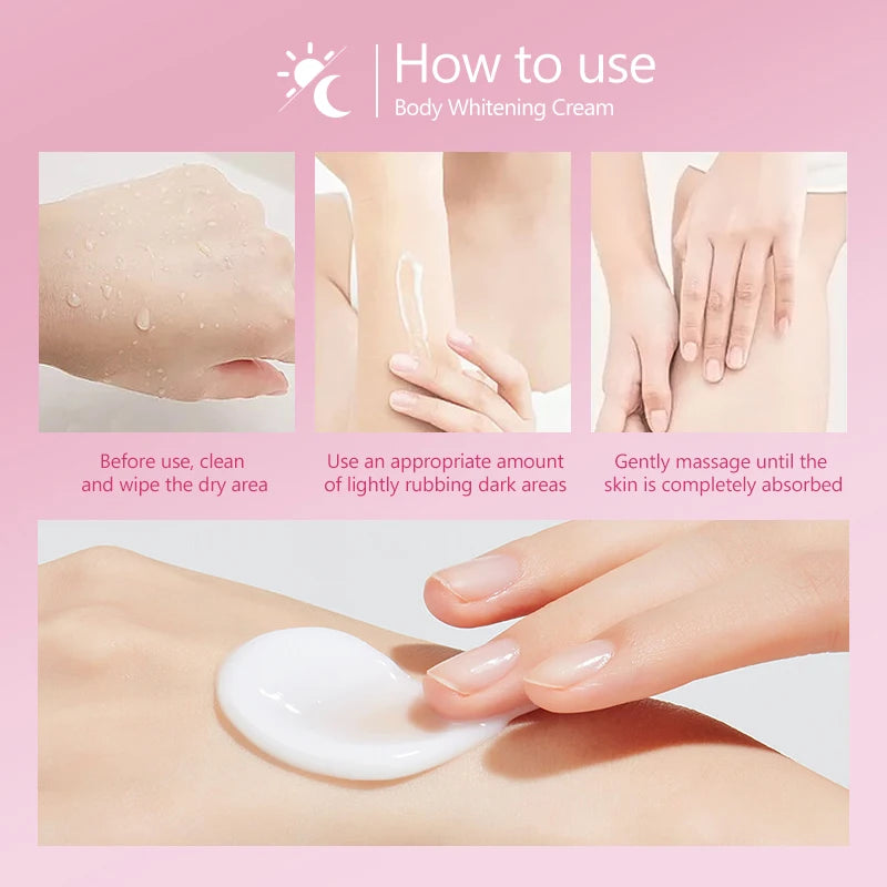 Collagen Whitening Cream Intimate Area Dark Skin Removeal Sensitive Areas Underarm Inner Thigh Lightening Body Cream Skin Care Oasis Select