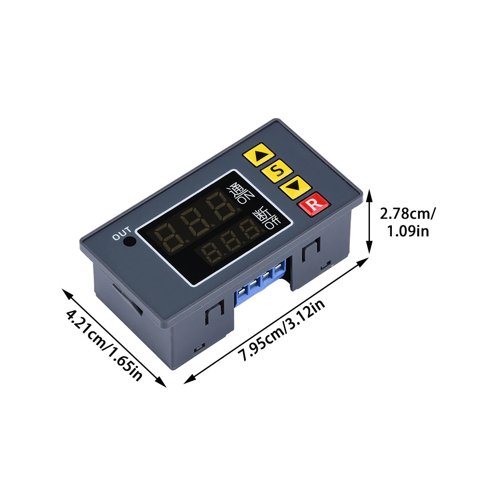 T3231 AC 110V 220V Digital Time Delay Relay LED Display Cycle Timer Control Switch Adjustable Timing Relay Time Delay Switch Oasis Select