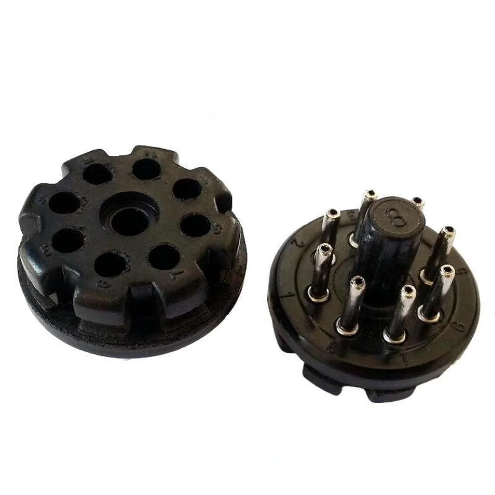 GZS8-B Socket 8Pins Tube Socket Oxidation-resistant Contacts Stable Electrical Connections Bakelite Construction Oasis Select