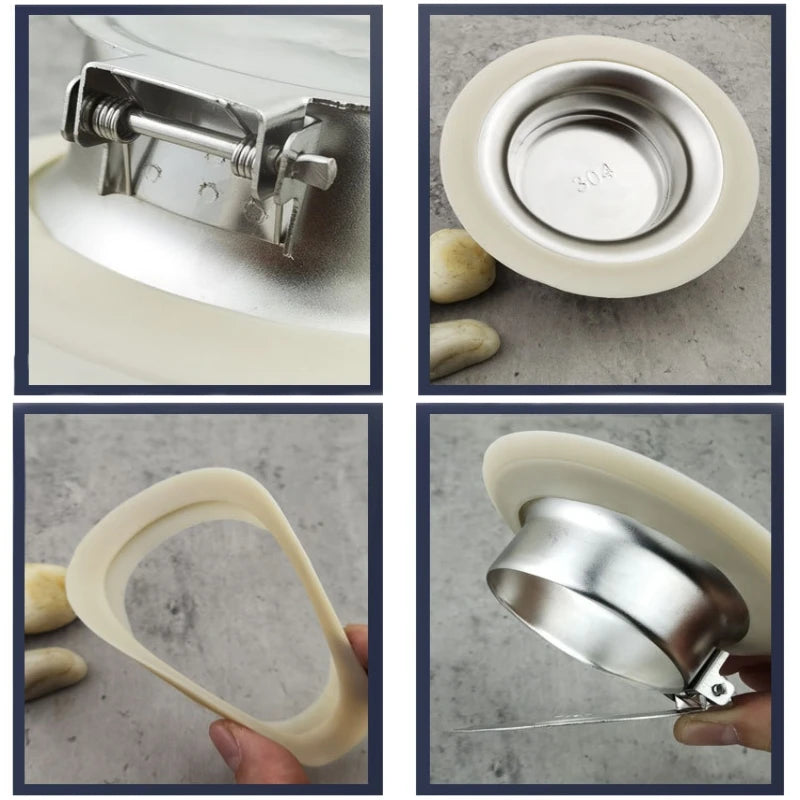 Squatting Pan Anti-smell Plug Stainless Steel Squat Toilet Deodorize Stopper Bathtub Anti-blocking Cover Bathroom Accessories Oasis Select