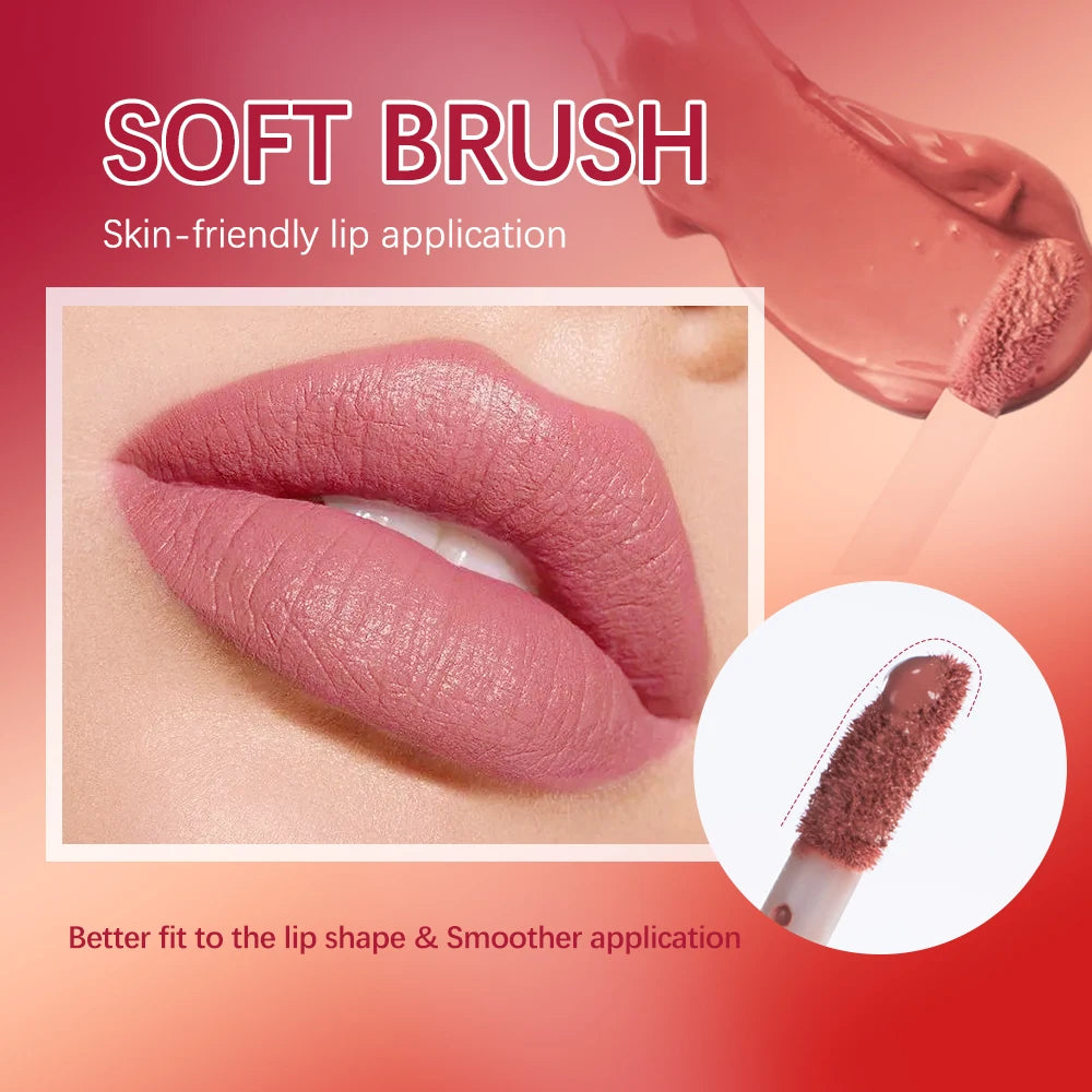 Matte Velvet Lip Gloss Lipstick Waterproof Non-stick Cup Not Easy To Fade Long Lasting Lip Glaze Lipstick Makeup Cosmetics Oasis Select