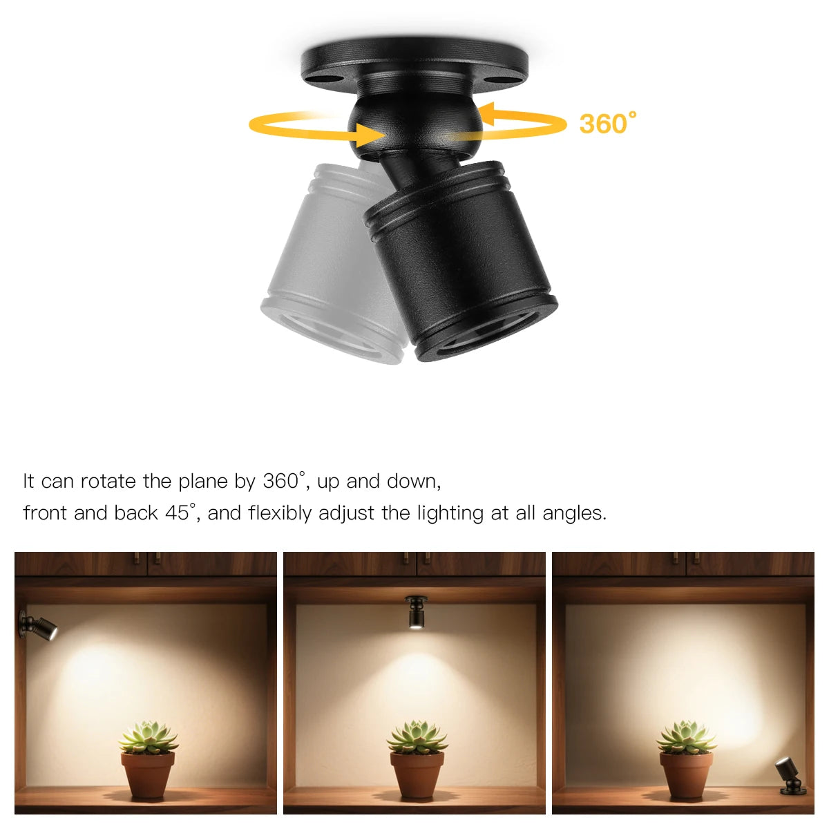 10/8/6/4/2pcs LED Cabinet Spotlight DC 5V 1W USB Powered Ceiling Lights With Switch,Counter Showcase Jewelry Shelf Display Lamp Oasis Select