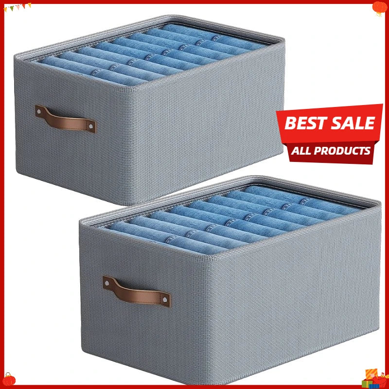 Clothes Organizer Trousers Clothes Jeans Storage Box Underwear Bra Socks Artifact Compartment Box Wardrobe Clothes Organizer Oasis Select