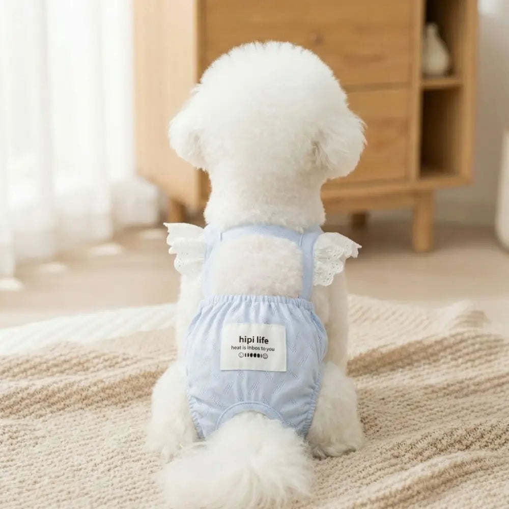 Female Dog Physiological Pants | Breathable Cotton Suspender Shorts Dog Physiological Pants Oasis Select