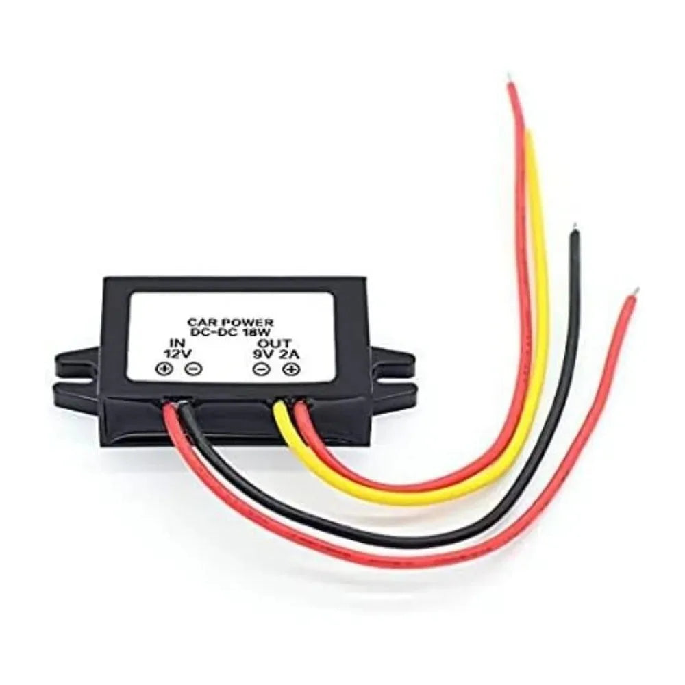 High Efficiency DC/DC Converter 12V Step Down To 9V 2A 18W Power Supply Module Waterproof Buck Voltage Reducer For Car Device Oasis Select
