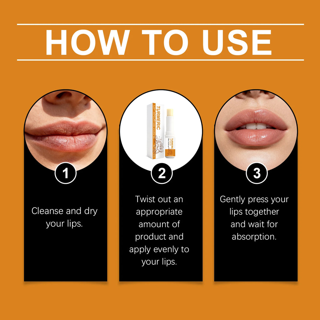 Turmeric Moisturizing Lip Balm Remove Dead Skin Reduce Lip Lines Antioxidant Anti Cracking Winter Repair Damage Brighten Lip Gel Oasis Select