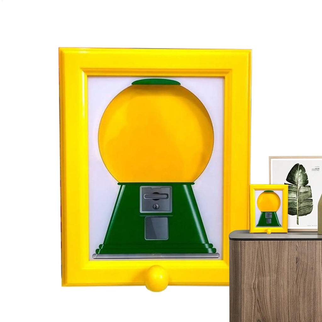 Candy Dispenser Photo Frame Automatic Candy Dispenser Wall Photo Frame Creative Vending Toy Decorative Snack Container for Party Oasis Select