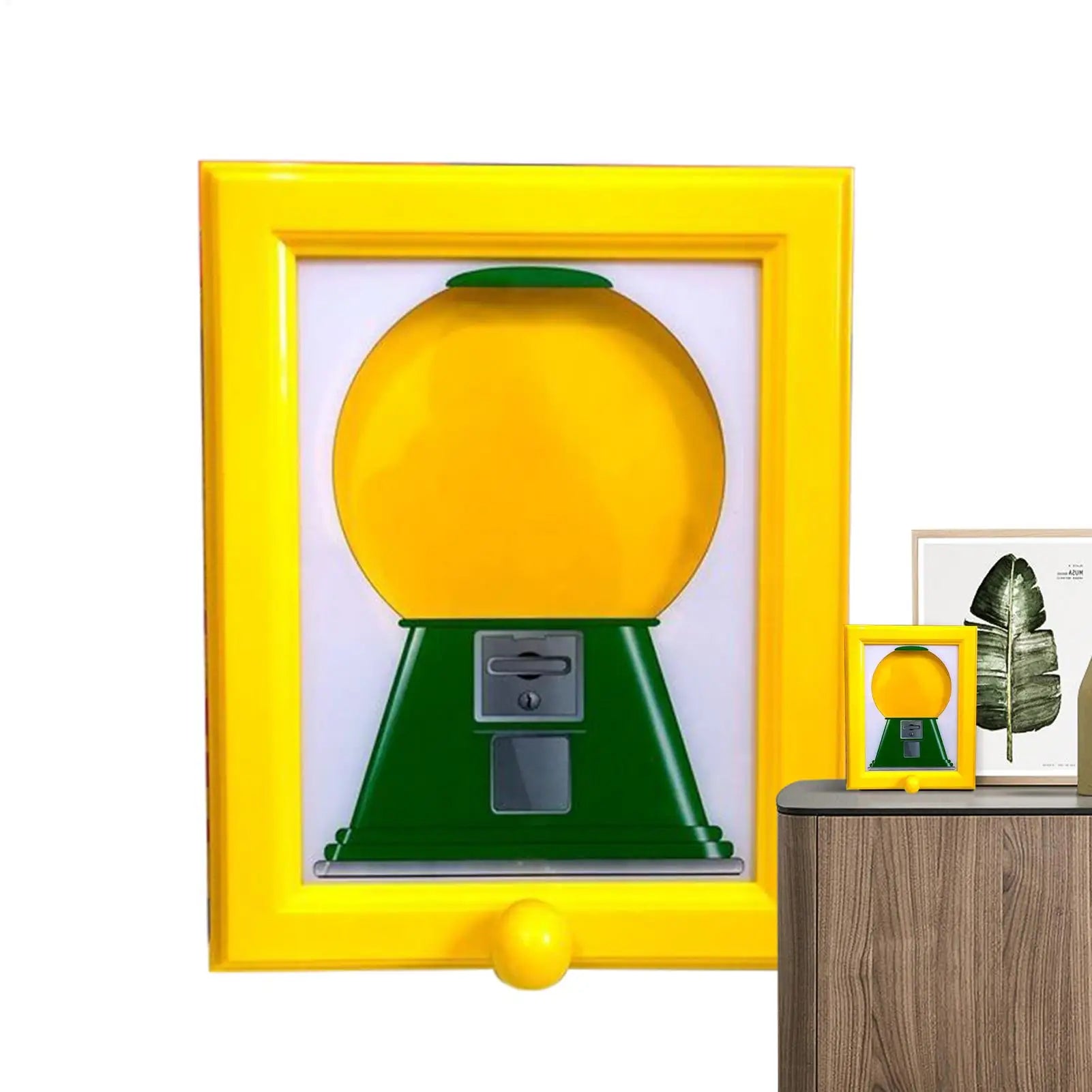 Candy Dispenser Photo Frame Automatic Candy Dispenser Wall Photo Frame Creative Vending Toy Decorative Snack Container for Party Oasis Select