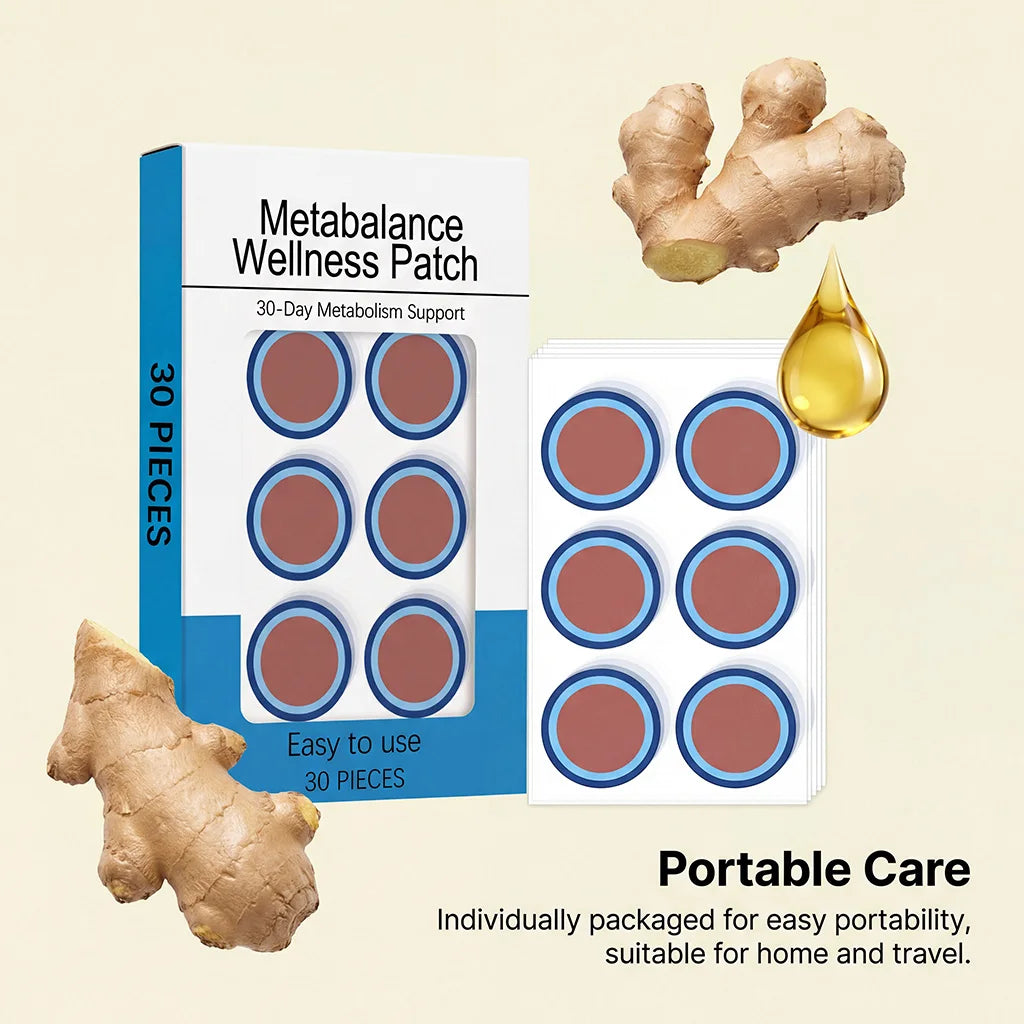 Ginger Body Care Wellness Patches 30 Pcs – Breathable & Skin-Friendly Body Wellness Patch Oasis Select