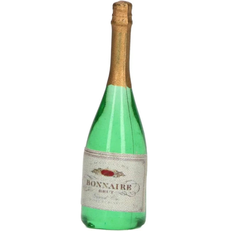 1/4 PCS Mini Champagne – 1:12 Bottle, Glass & Ice Bucket in Green, Resin fairy garden paths micro landscapes Dollhouse Bar Scene Oasis Select Bottle-1pcs