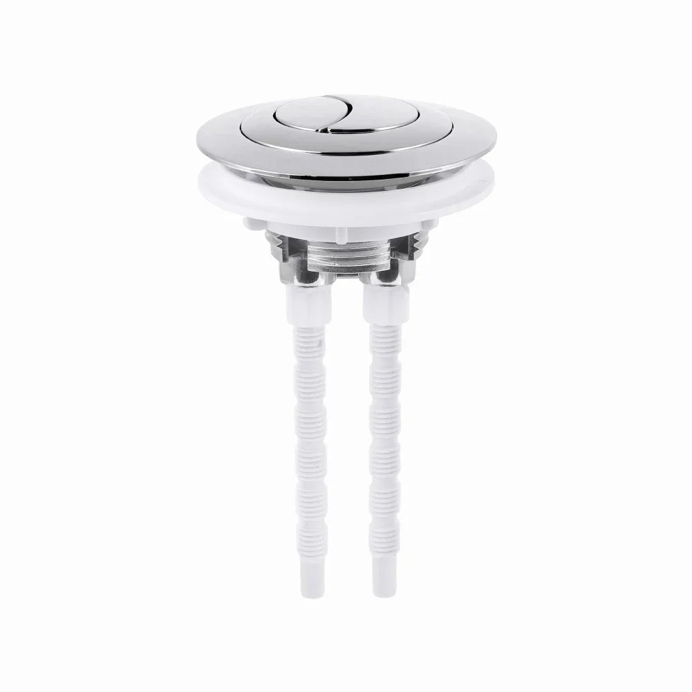 Toilet Tank Double Flush Button Suitable For 38/48/58mm Toilet Tank Cover For Long-lasting Construction Bathroom Accessories Oasis Select Silver China Mainland