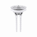 Toilet Tank Double Flush Button Suitable For 38/48/58mm Toilet Tank Cover For Long-lasting Construction Bathroom Accessories Oasis Select Silver China Mainland