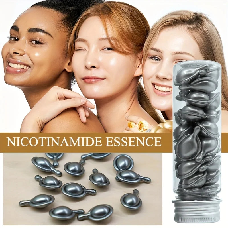 Nicotinamide Face Serum Capsules – Firming & Moisturizing 30ct Face Serum Capsules Oasis Select