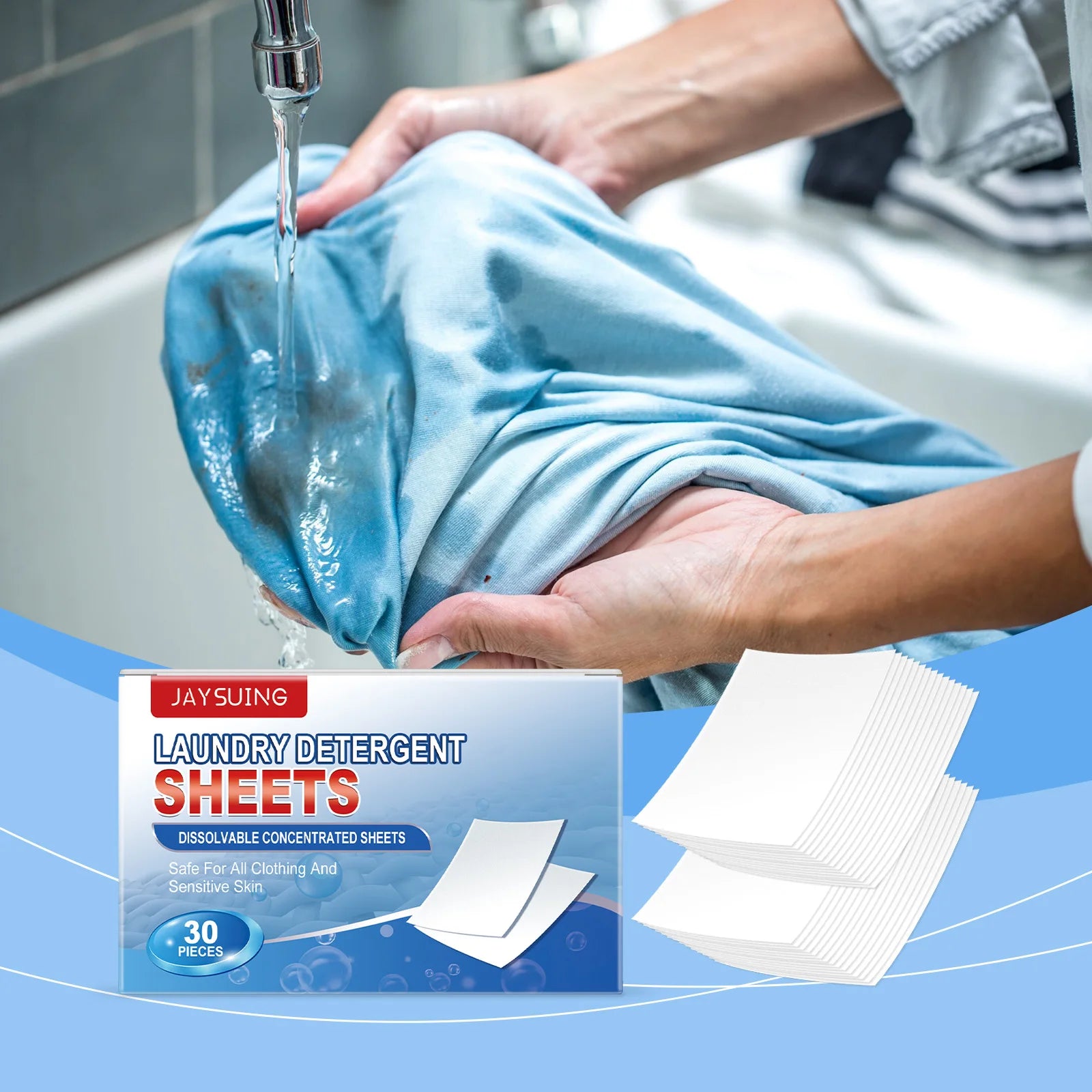Jaysuing Laundry Detergent Gently Cares For Odors, Oil Stains, And Stains, Leaving A Fragrance For Cleaning Laundry Bubble Wrap Oasis Select