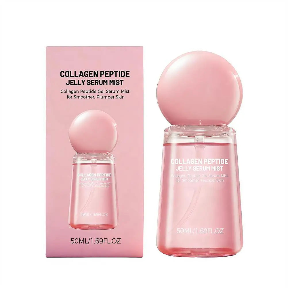 Collagen Peptide Jelly Serum Mist Plumping Smoothing Dry Skin Brighten Firming Deep Hydrating Spray Serum with Collagen Peptides Oasis Select