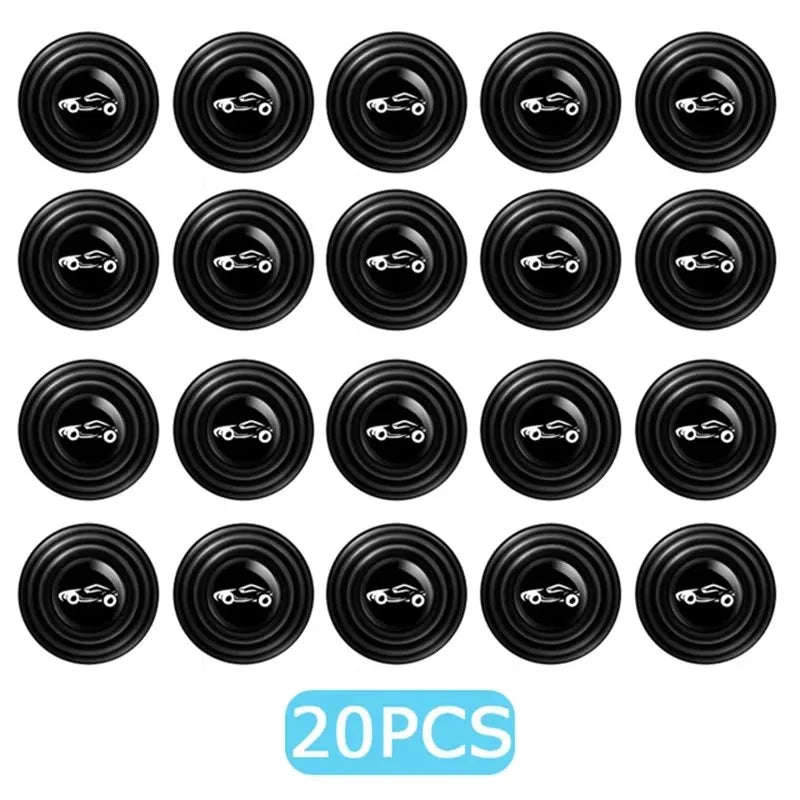 10/30/50pcs Car Door Anti-Shock Pad Door Shock Absorbing Gasket Trunk Sound Insulation Pad Shockproof Thickening Cushion Sticker Oasis Select 20pcs with logo