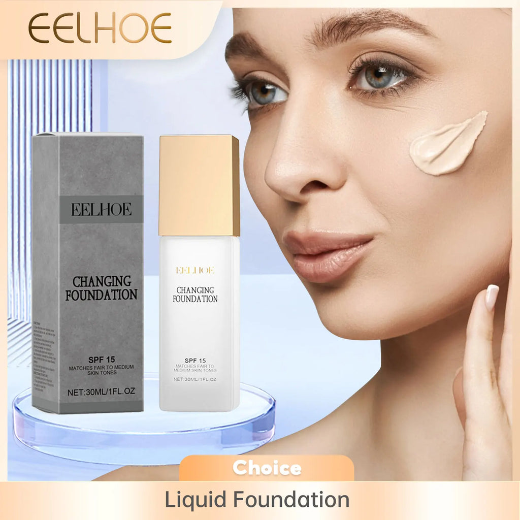 EELHOE Color Changing Liquid Foundation – Matte Full Coverage Liquid Foundation Oasis Select