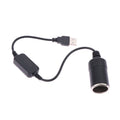 1PC Vehicle Interior Accessory, 5V To 12V Car Cigarette Lighter Socket USB Adapter Plug Connector Oasis Select 35CM 5V To 12V