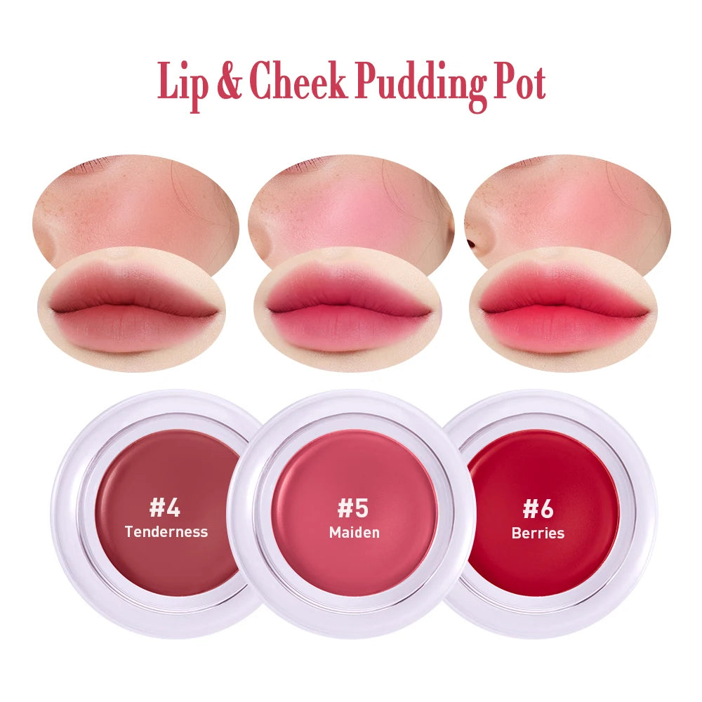 Lip & Cheek Blurry Pudding Pot – Soft Matte Multi-Use Blush Lip & Cheek Blush Oasis Select