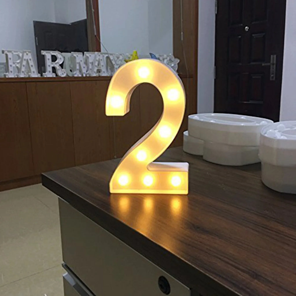 Light Up Letter Led Alphabet Number Plastic Battery Operated Party Sign Wedding Festival Stand Decoration No Batteries Included Oasis Select C