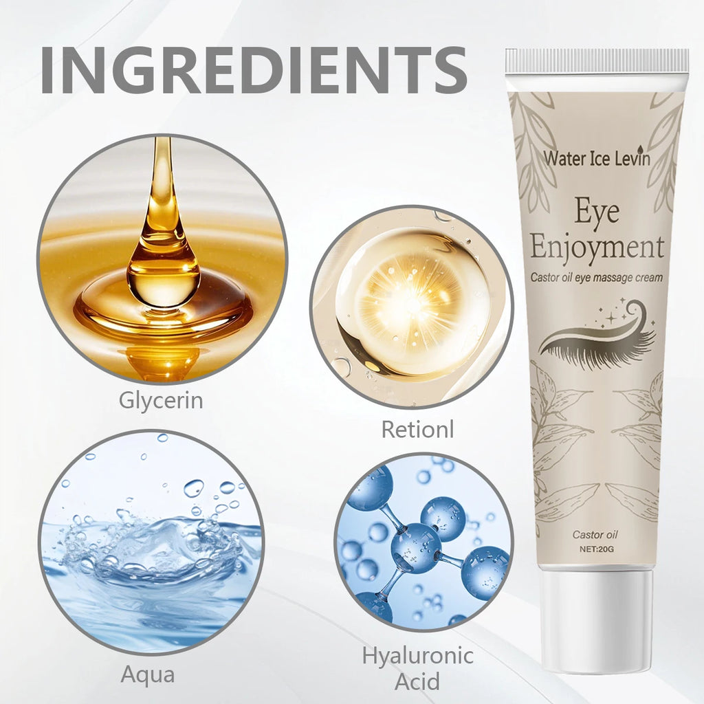 Castor Oil Eye Cream – Anti-Wrinkle, Dark Circles & Firming 20g Eye Treatment Cream Oasis Select
