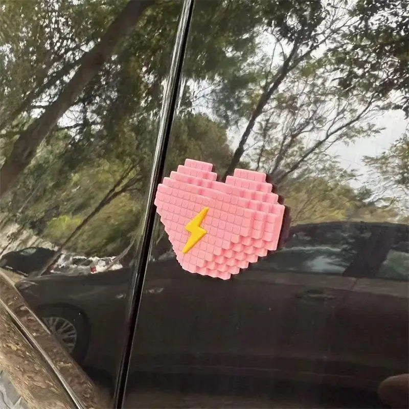1/2Pcs Love Shaped Anti-Collision Car Side Door Protection Sticker Self Adhesive Car Door Slam Stopper Body Decoration Oasis Select A1