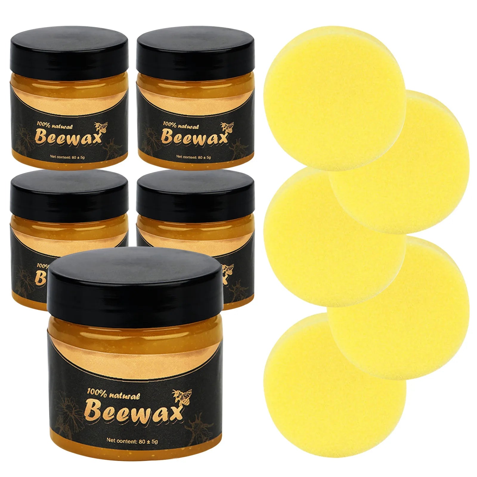 Natural Beeswax Furniture Restorer Polish & Wood Conditioner 450ml Wood Furniture Polish Oasis Select A