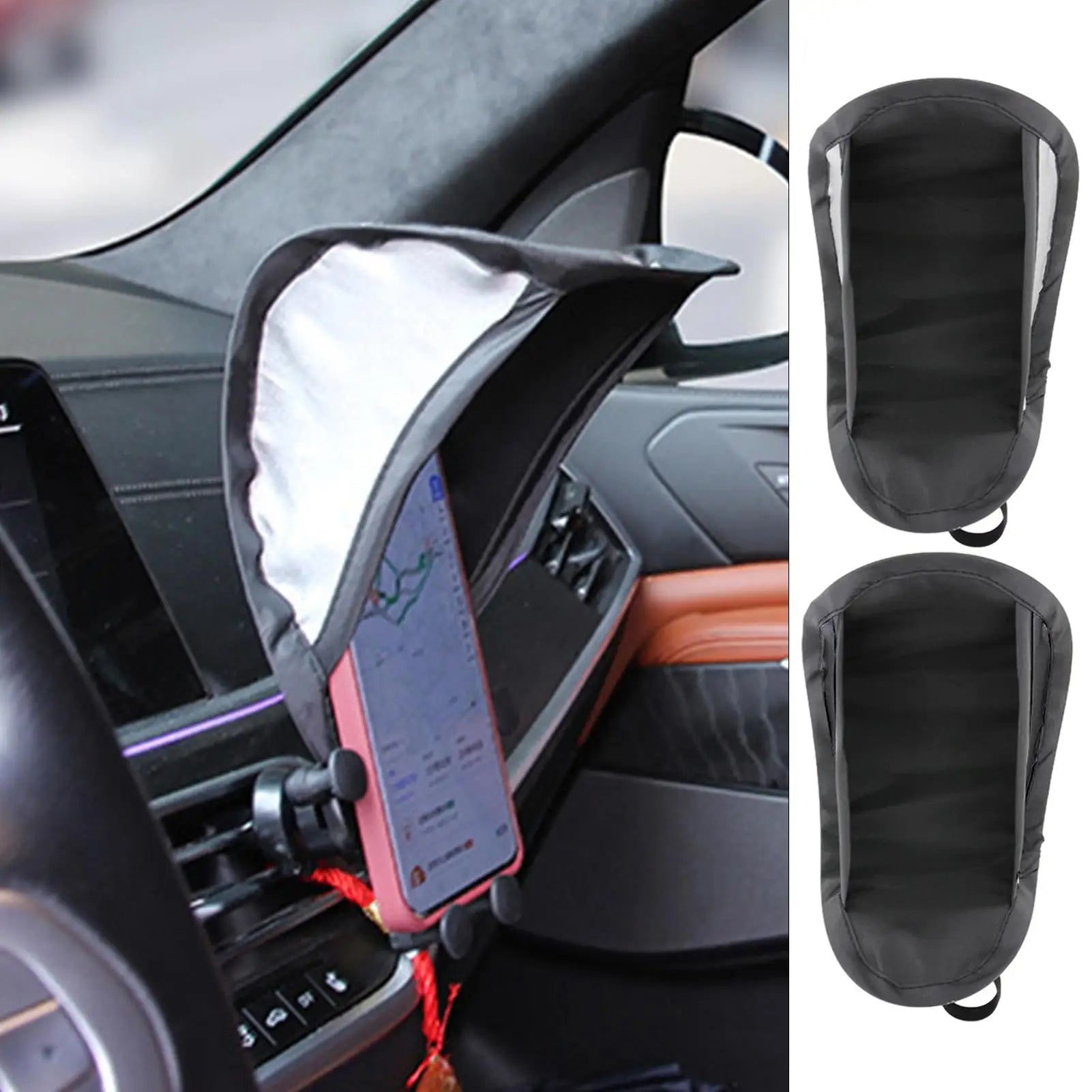Foldable Car Dashboard Phone Sunshade Sun Shade For Phone Sun Shield For Cell Phones Phone Sun Shade Glare Blocking No Lag Oasis Select