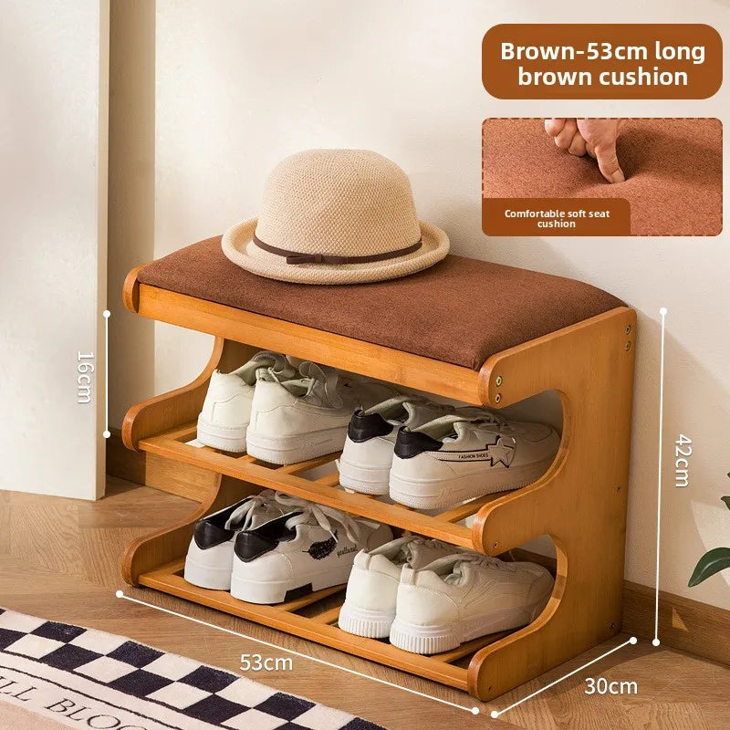shoe changing stool at the door of the home, small apartment entering the door for storage, shoe stool entering the home Oasis Select Brown 50 long