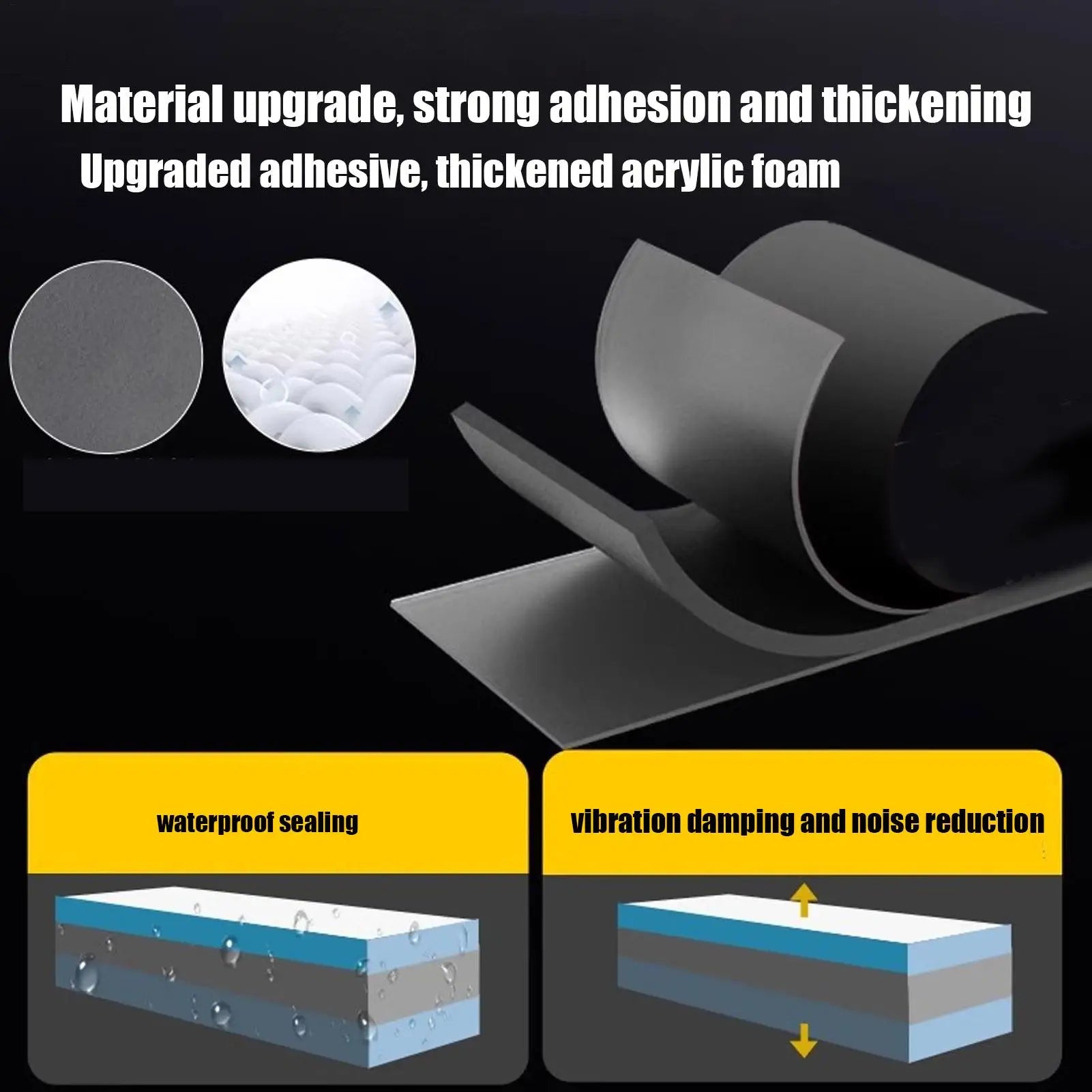 Double Sided Mounting Tape High-Temperature-Resistant Patch Car Dashboard Adhesive for Emblem Moldings Badges Temporary Parking Oasis Select