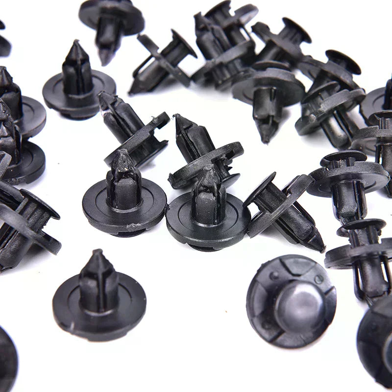 100Pcs Plastic Car Trim Clips Rivet Door Panel Retainer Fastener Mud Flaps Push Plastic Fastener Clips Oasis Select